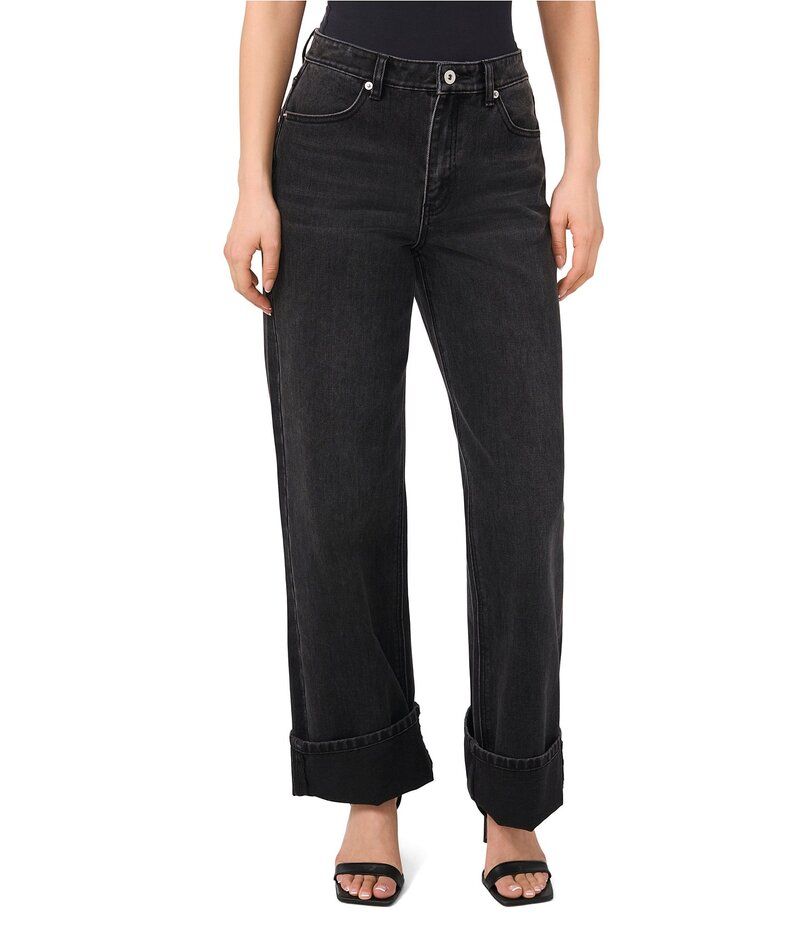 ワンステート レディース ボトムス デニムパンツ デニム ジーンズ 1 STATE Cuffed Denim Jeans Rich Black ブラック