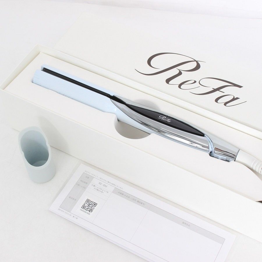 【美品】MTG ReFa BEAUTECH STRAIGHT IRON RE-BM-02A ホワイト ストレートアイロン リファビューテック 本体