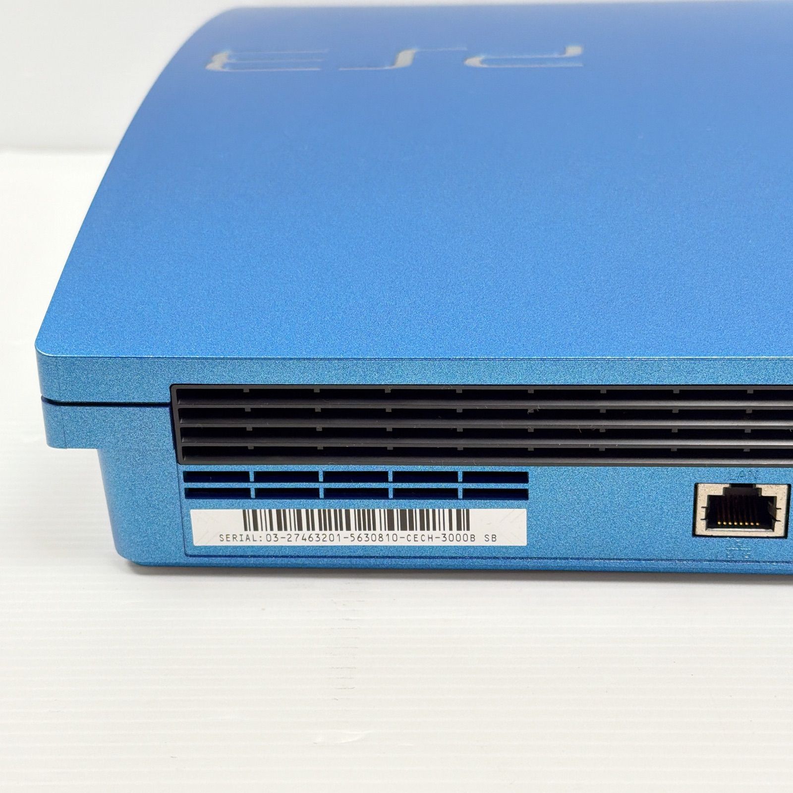 美品 プレステ3 PS3 スプラッシュブルー CECH-3000 遊べるセット 動作 
