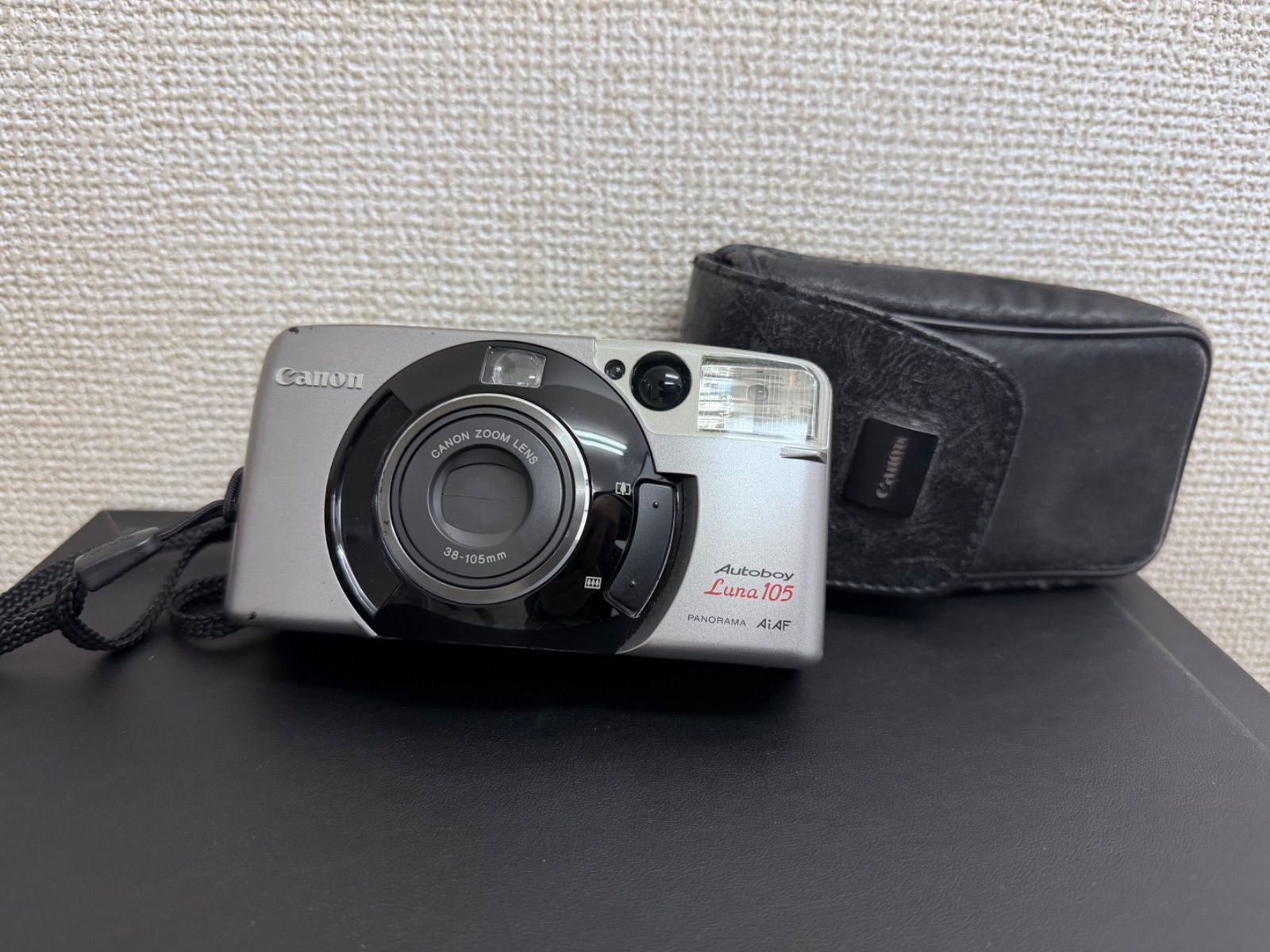 Canon Autoboy Luna 105 PANORAMA AiAF フィルムカメラ ケース付き ジャンク扱い