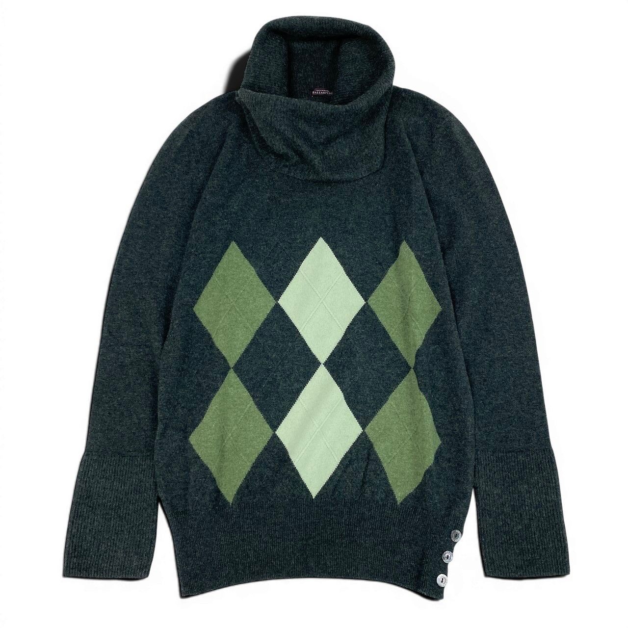 41e14 【美品】BALLANTYNE バランタイン ロングスリーブカシミヤニット