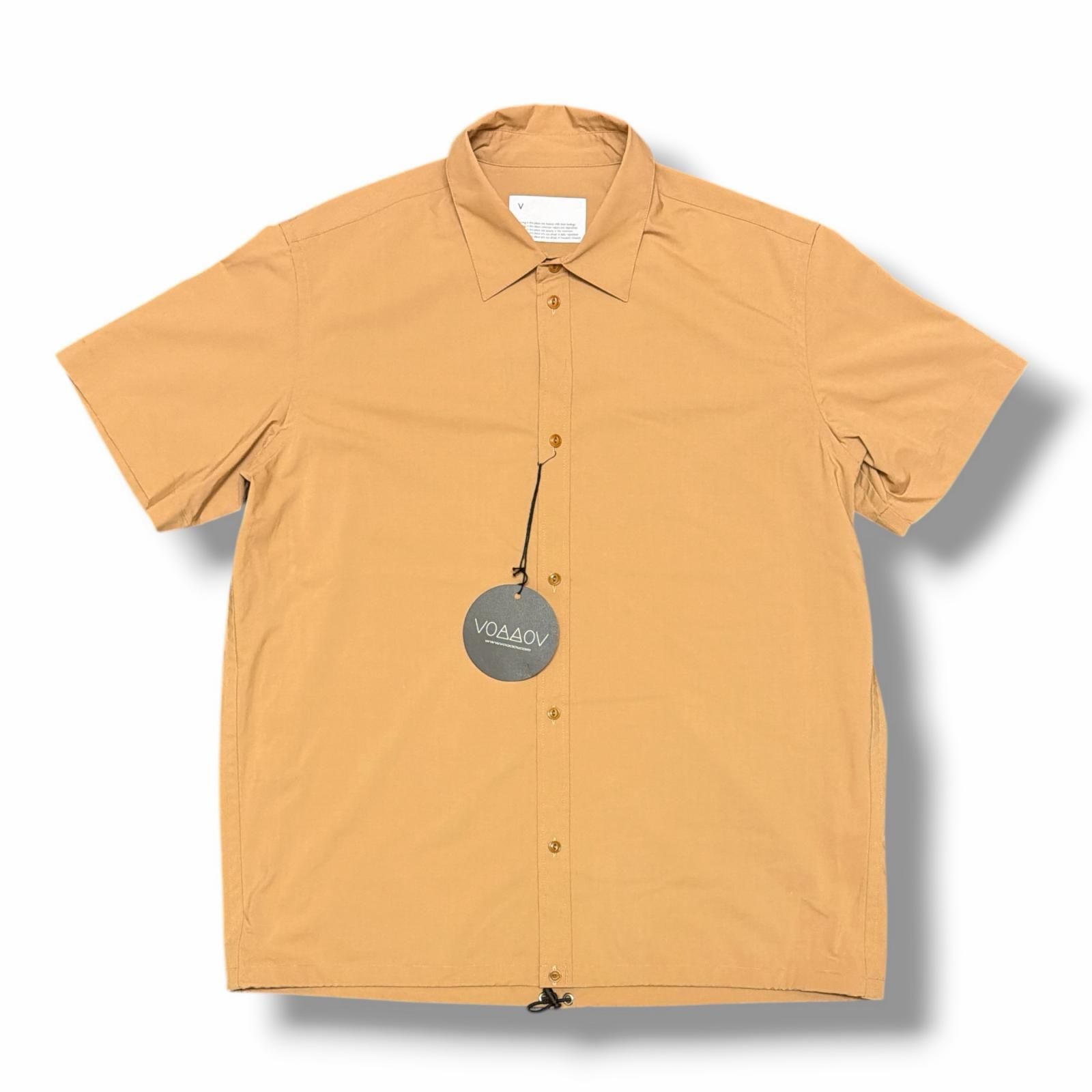 参考上代19800円 未使用 VOAAOV 25SS T/R TYPEWRITER SS SHIRT タイプライターショートスリーブシャツ 半袖シャツ ヴォアーブ VOSH-N103 ベージュ 1 （12560M）