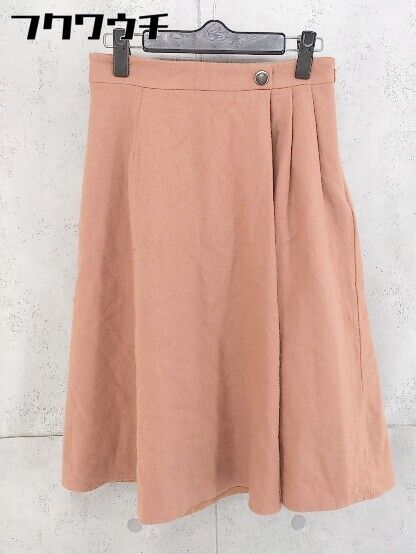 ◇ MEW'S REFINED CLOTHES ミューズ リファインド クローズ 膝下丈 台形 スカート サイズM オレンジ レディース 【1104010012288】