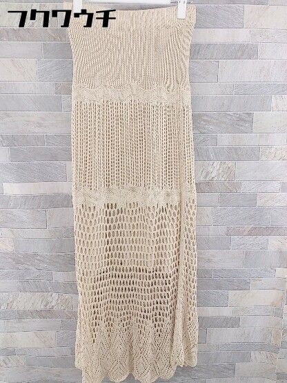 ◇ fifth フィフス ロング タイト ニット スカート ベージュ レディース 【中古】 【1104010010642】