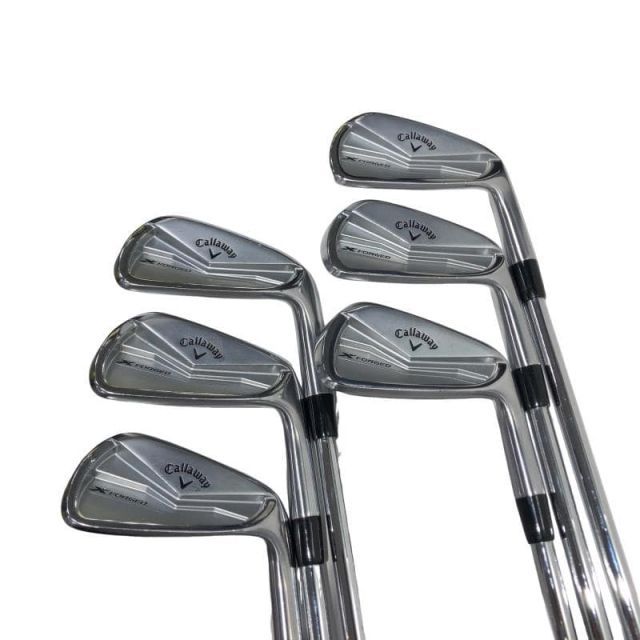 【中古】 キャロウェイ X FORGED(2024) 6S アイアンセット IR 純正特注シャフト (フレックスS) メンズ 男性用 右利き 右用 Cランク ゴルフクラブ