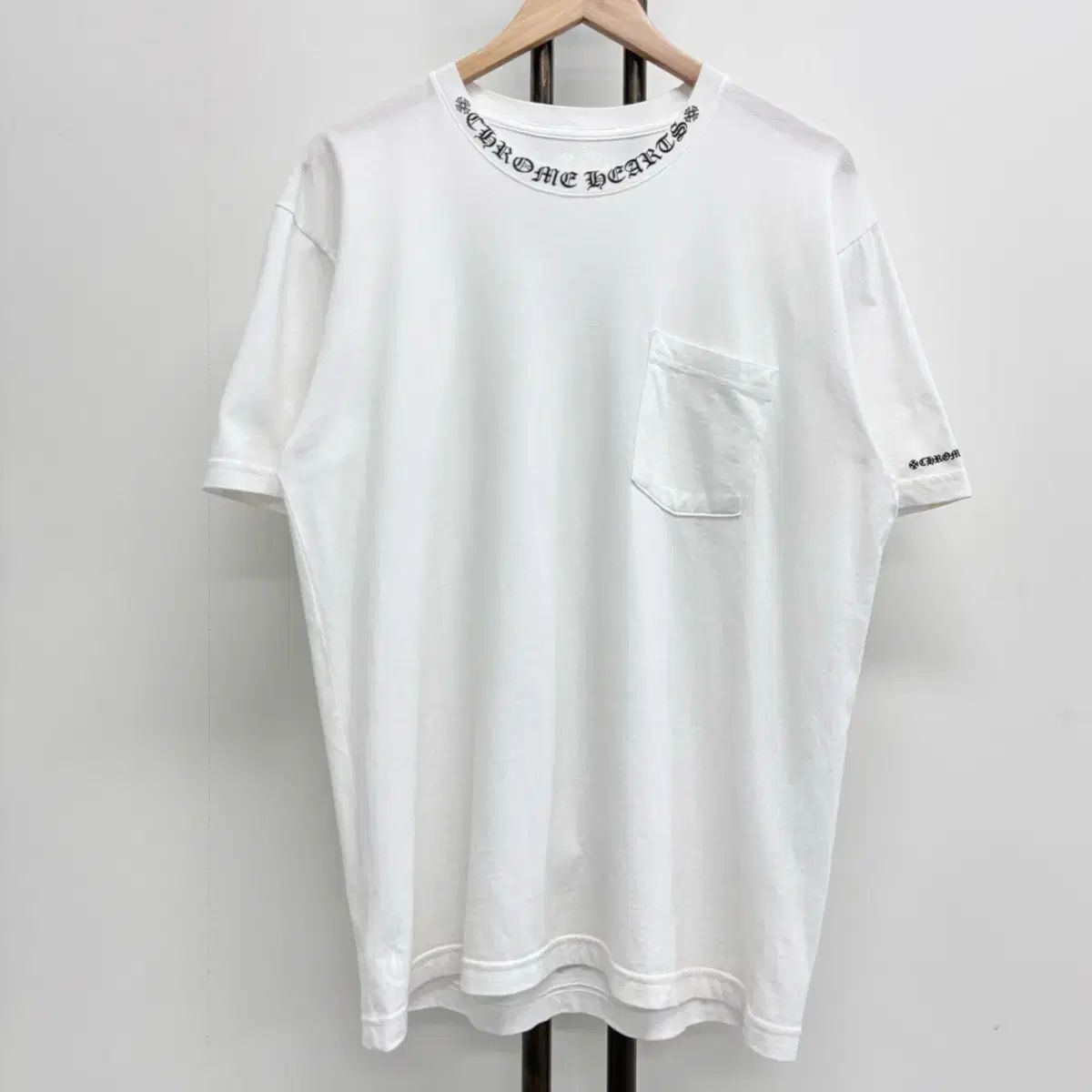 L CHROME HEARTS クロムハーツ ネック スクリプト 半袖Tシャツ 60,594円