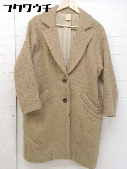 ■ chambre de charme clef シャンブルドゥシャームクレ 長袖 コート サイズF ベージュ系 レディース 【1104020002088】