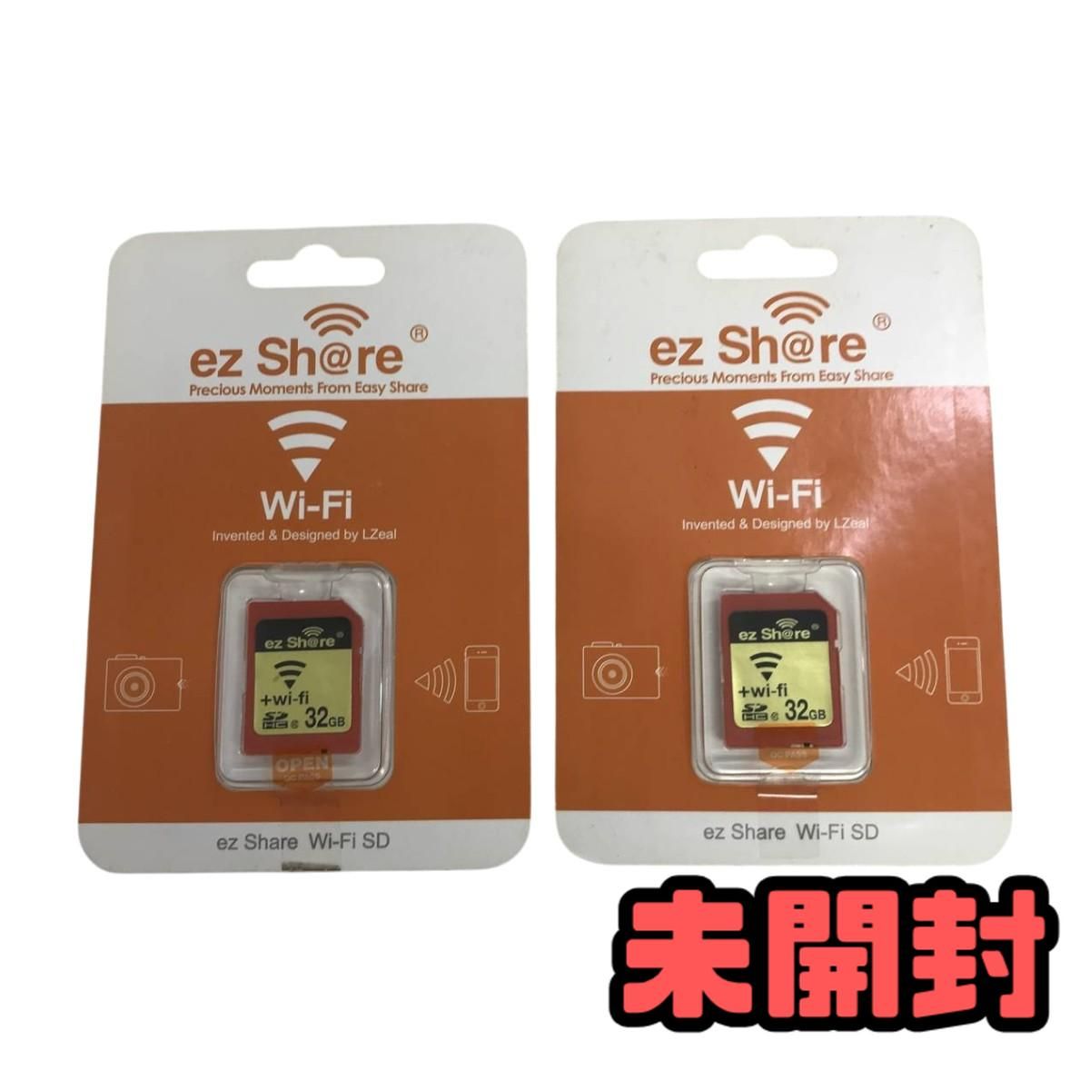 ★未開封★ SDカード EZshare Class10 32GB Wi-Fi機能搭載SDカード ×2点 JZN157587相