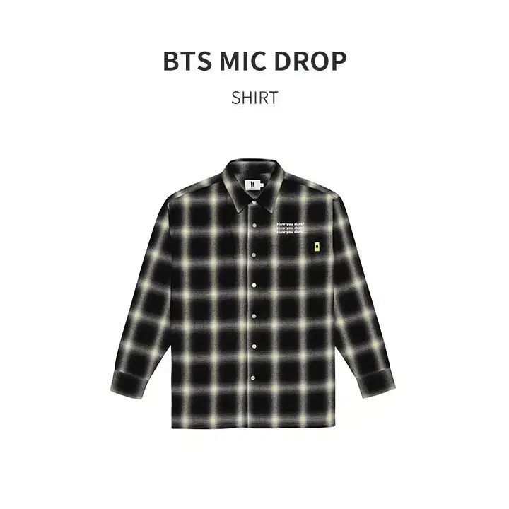BTSマイクドロップ チェックシャツ L 限定モデル グッズ