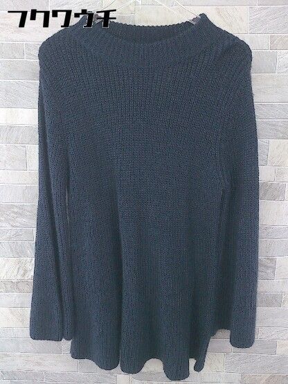 ◇ NATURAL BEAUTY BASIC ナチュラルビューティーベーシック 長袖 ニット セーター サイズM ネイビー系 レディース 【中古】 【1104020008714】