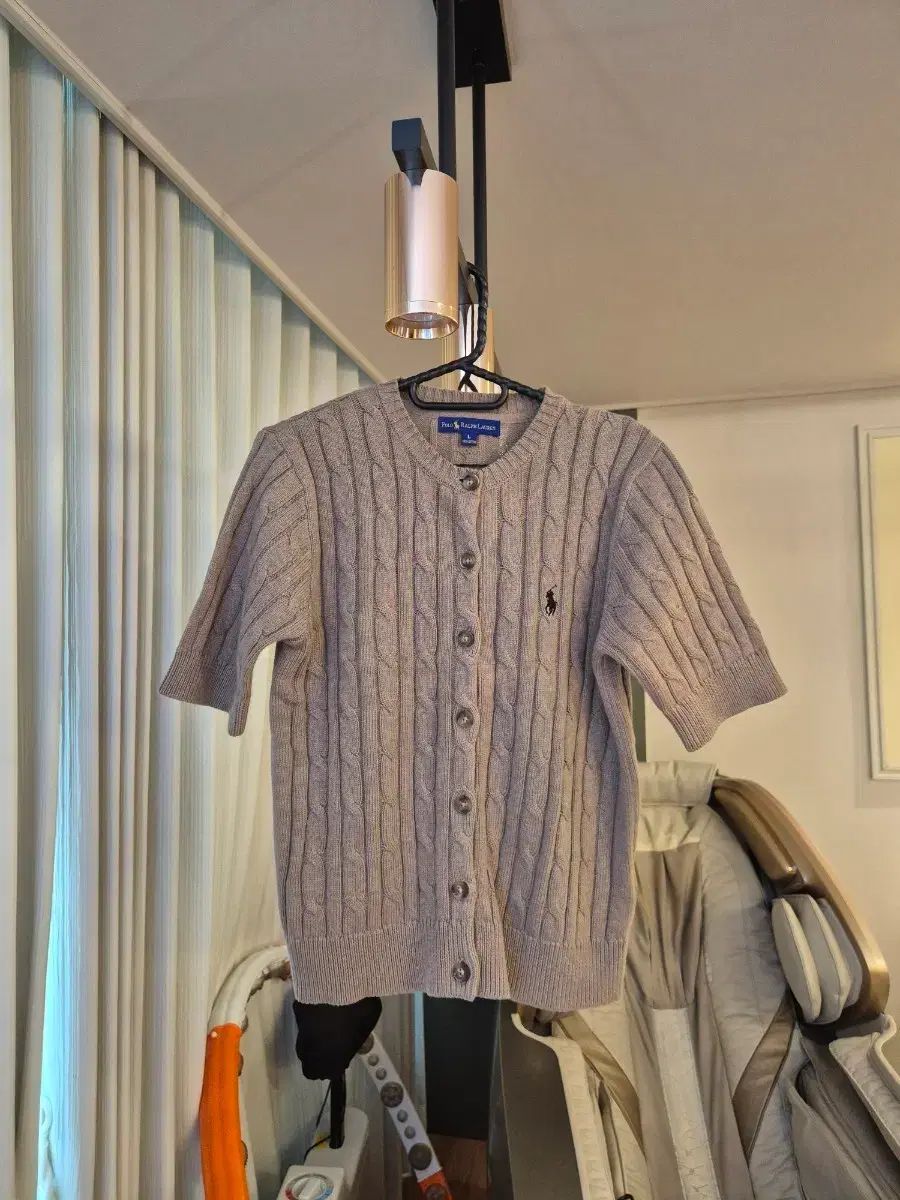 免税店正規品 ポロ ラルフローレン ウィメンズLサイズ ケーブルニットカーディガン 新品出品