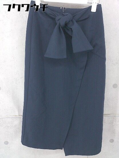 ◇ MOUSSY マウジー 膝下丈 タイト スカート サイズ1 ネイビー レディース 【中古】 【1104020009896】
