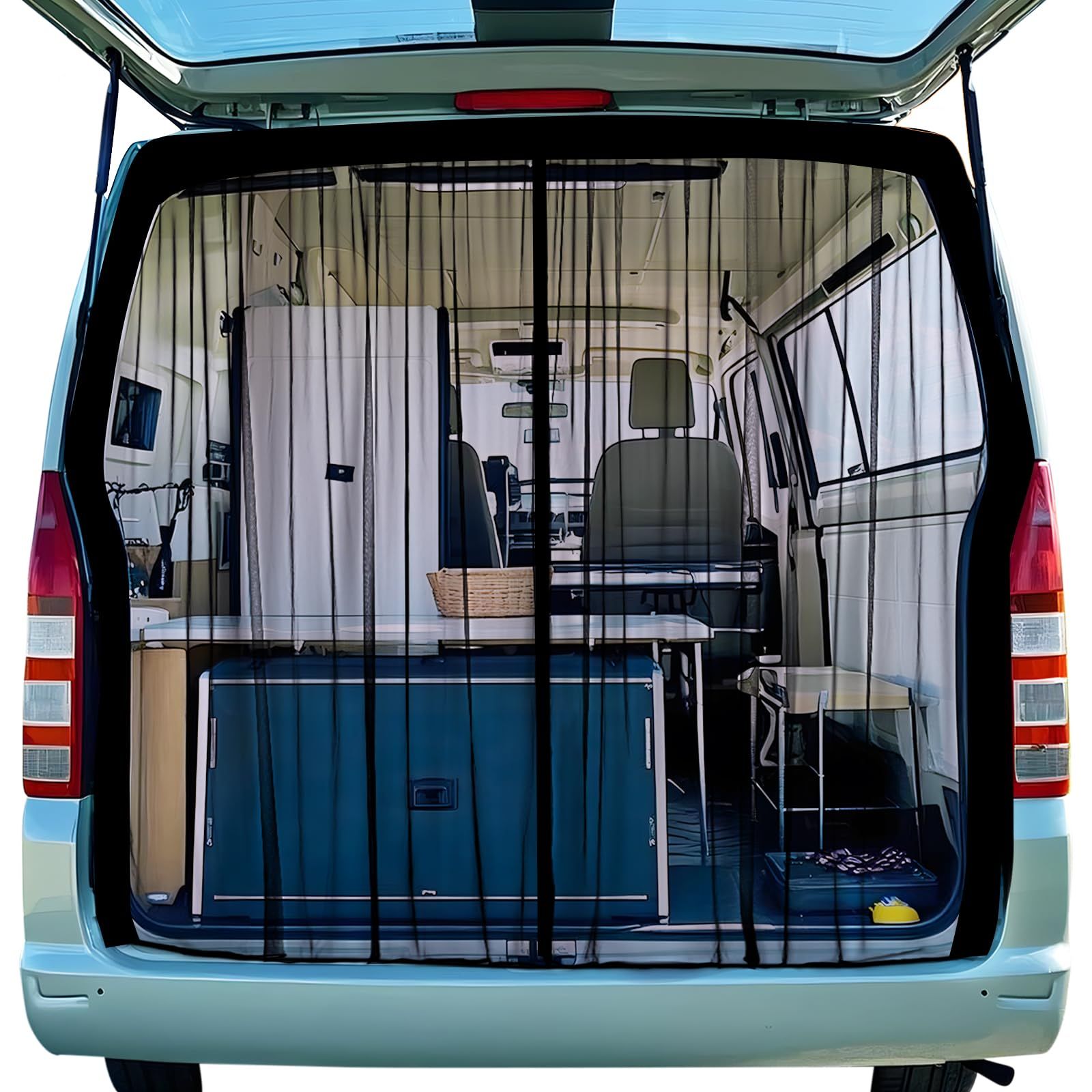 ZATOOTO 防虫ネット 車用 マグネット式 トヨタ ハイエース専用 140 