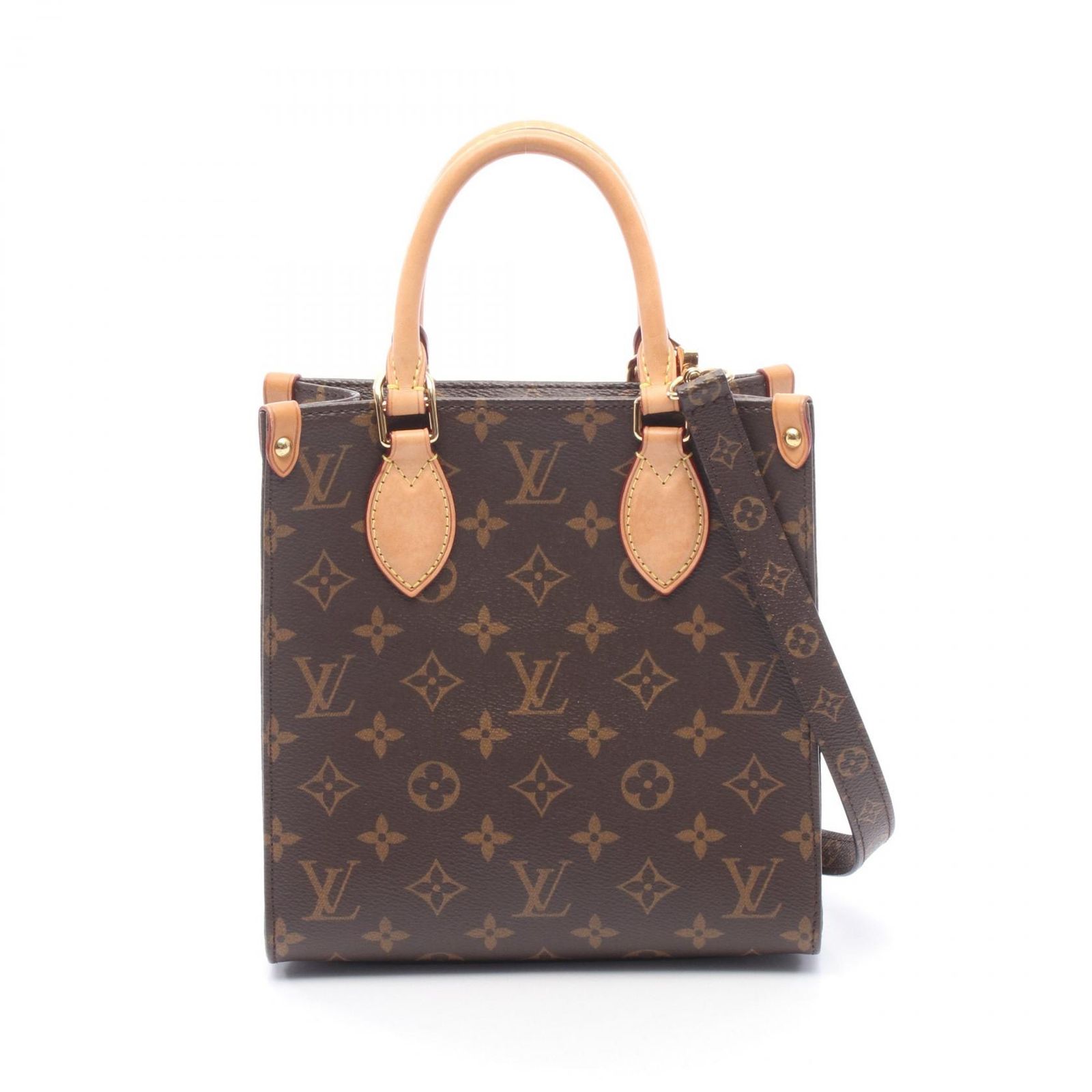 ルイ・ヴィトン LOUIS VUITTON ハンドバッグ サックプラBB 2WAY M45847 PVCコーティングキャンバス レザー サック・プラBB レディース Used B