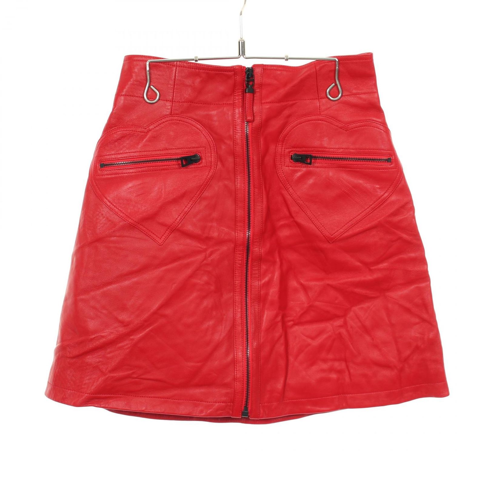 クリスチャンディオール Christian Dior スカート ジップ 155J55AL019 レザー スカート レディース Used A