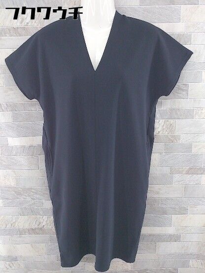 ◇ STYLE DELI スタイルデリ フレンチスリーブ 膝丈 ワンピース サイズ01 ネイビー系 レディース 【中古】 【1104050003109】