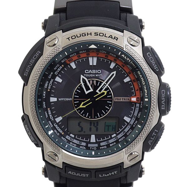 カシオ CASIO メンズ腕時計 PRO TREK プロトレック PRW-5000-1ER 海外モデル【中古】Aランク