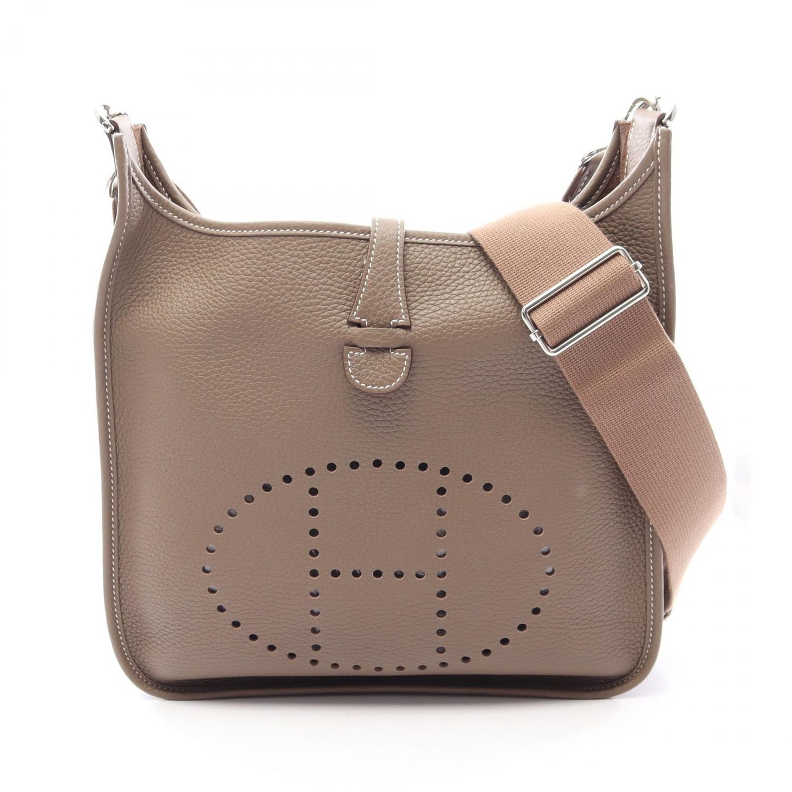 エルメス HERMES ショルダーバッグ エヴリン 3 トロワ PM エトゥープ レザー エヴリン3PM エトゥープ レディース Used A