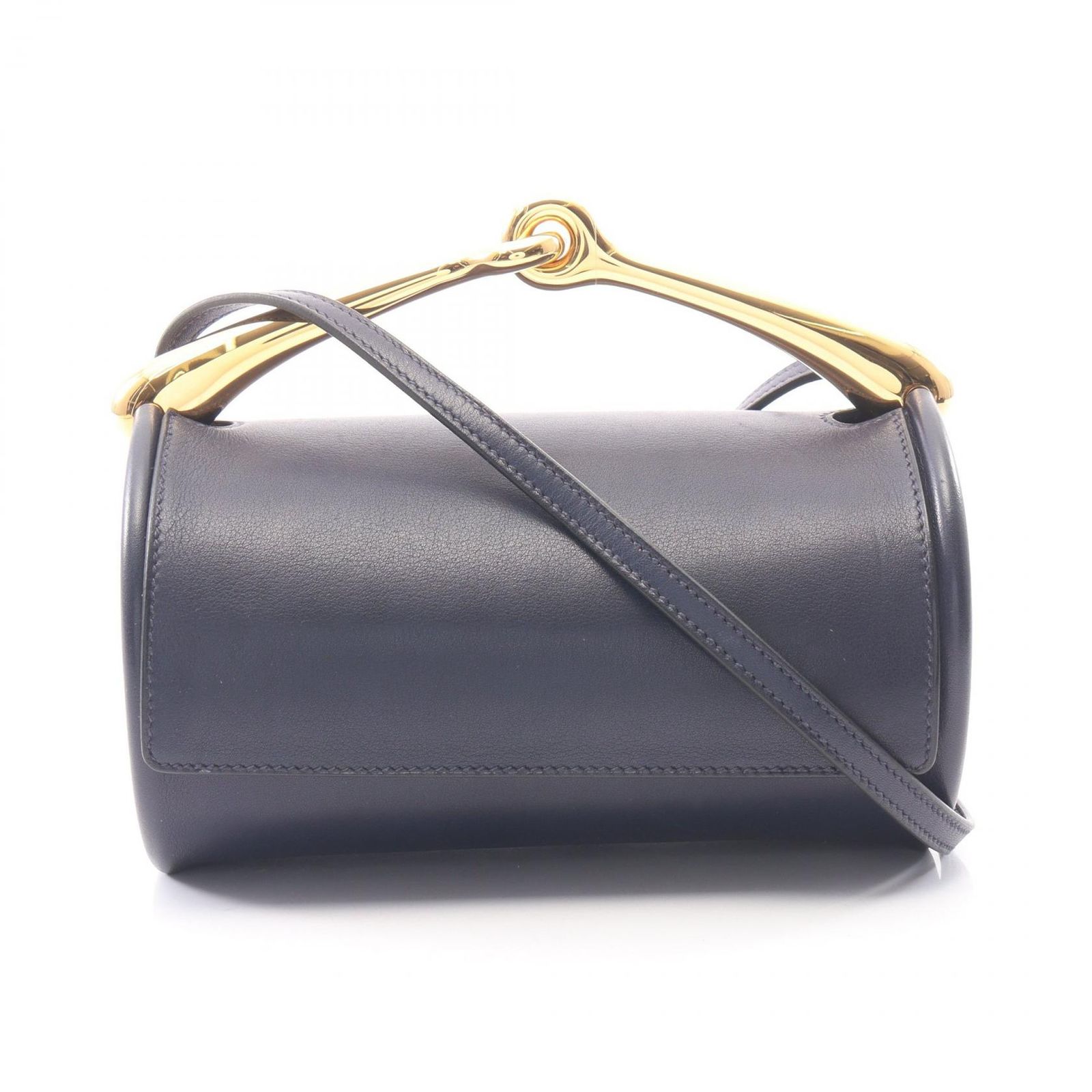 エルメス HERMES ショルダーバッグ マキシモール 2WAY ブルーニュイ レザー マキシモール ブルーニュイ レディース Used A