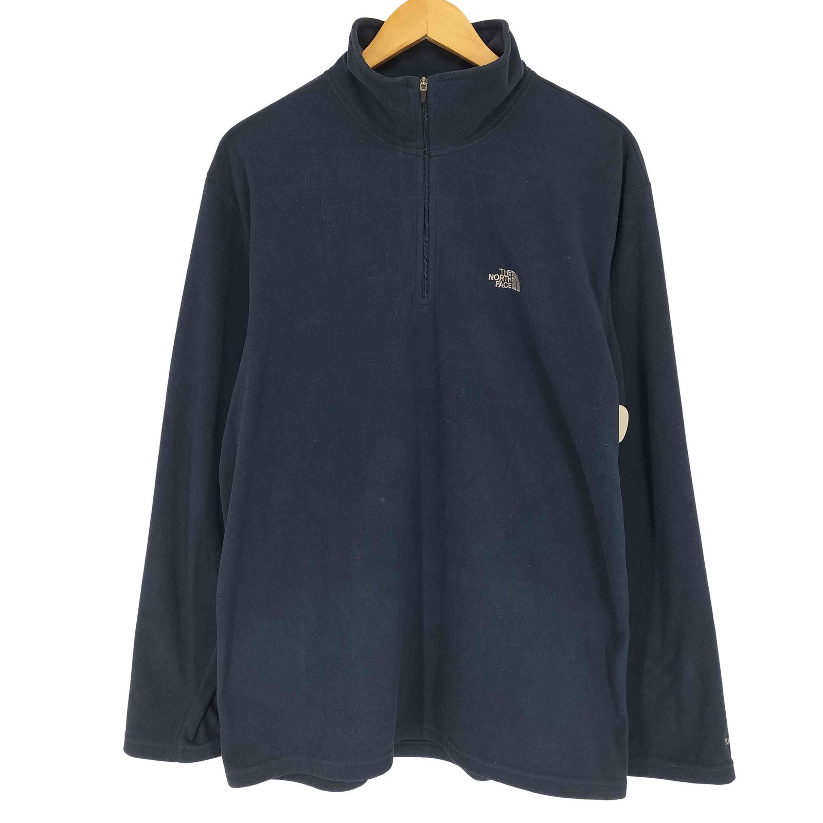 ザノースフェイス THE NORTH FACE ロゴ刺繍ハーフジップフリース メンズ L