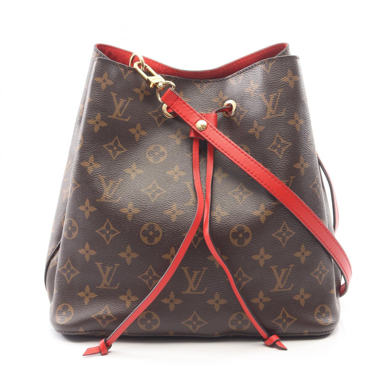 ルイ・ヴィトン LOUIS VUITTON ショルダーバッグ ネオノエ M44021 コクリコ PVCコーティングキャンバス レザー ネオノエ レディース Used A