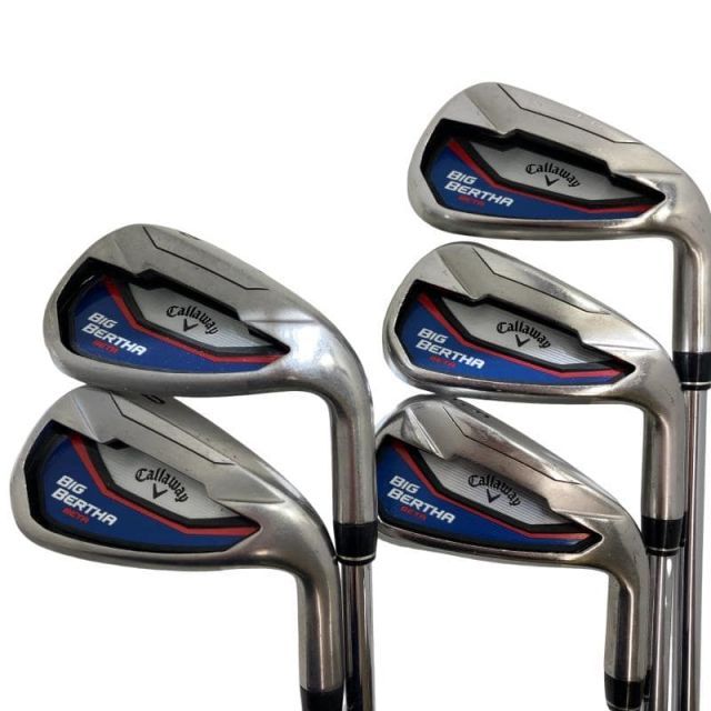 【中古】 キャロウェイ BIG BERTHA(2014) BETA 5S アイアンセット IR GS 90 CPT (フレックスS) メンズ 男性用 右利き 右用 Dランク ゴルフクラブ