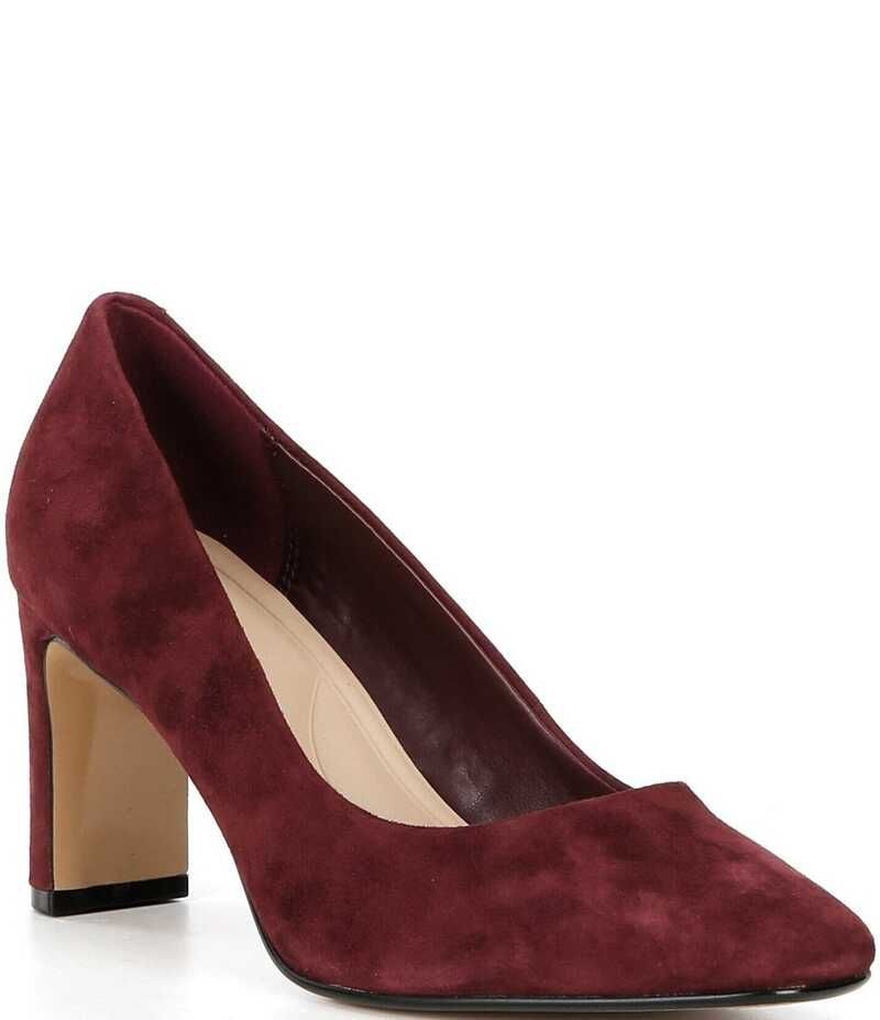 デューンロンドン レディース シューズ ヒール スエード Dune London Arriving Suede High Heel Pumps Burgundy バーガンディ