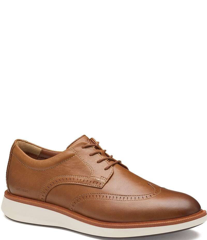 ジョンストンアンドマーフィー メンズ シューズ ドレスシューズ ウィングチップ オックスフォード レザー Johnston Murphy Mens XCParker Waterproof Leather Wingtip Oxfords Tan タン