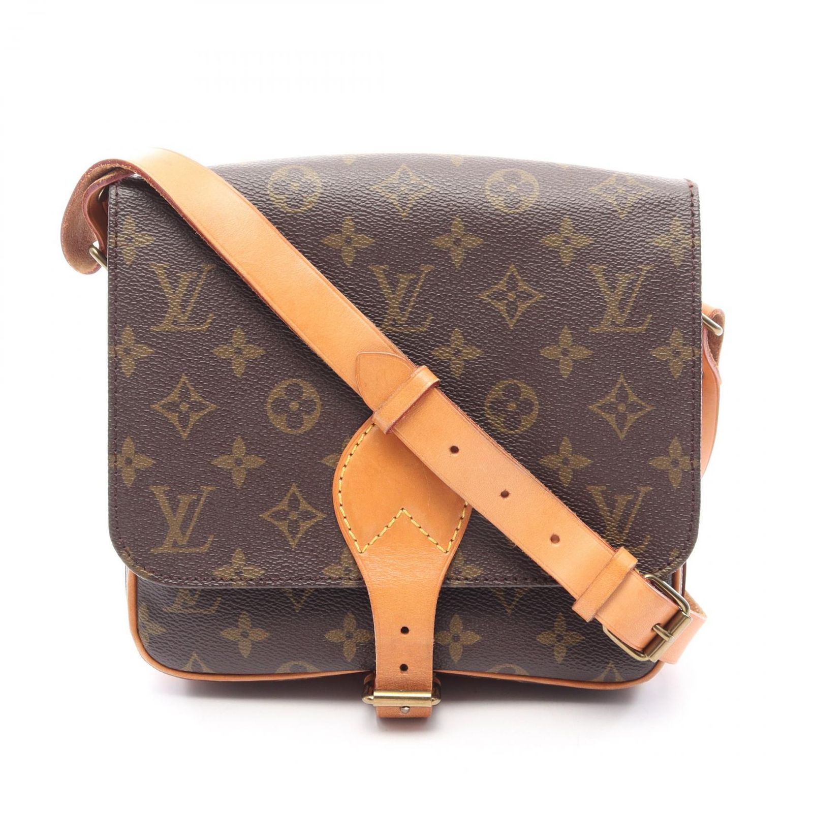 ルイ・ヴィトン LOUIS VUITTON ショルダーバッグ カルトシエールMM M51253 PVCコーティングキャンバス レザー カルトシエールMM レディース Used B