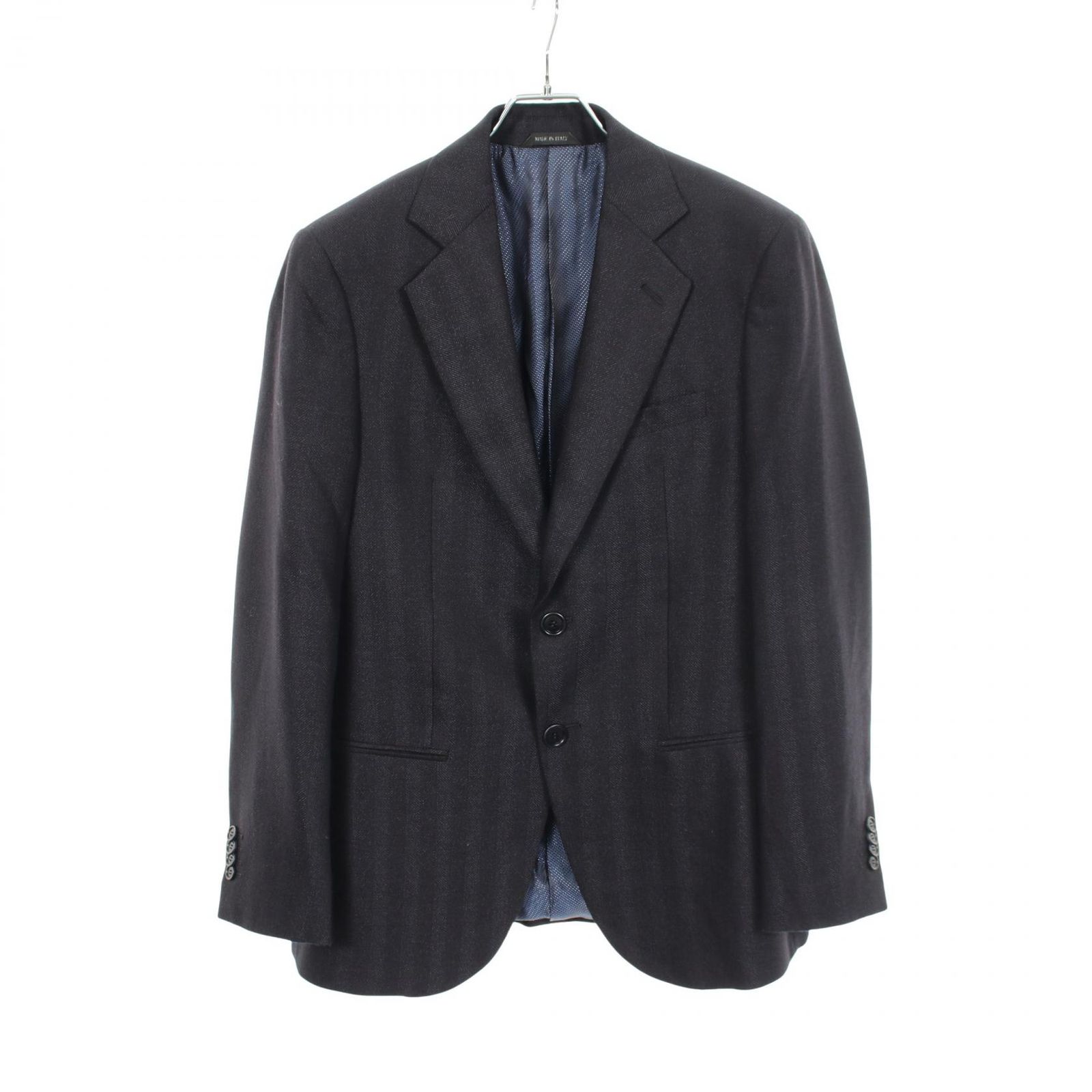 ジョルジオアルマーニ GIORGIO ARMANI テーラードジャケット GEORGE ヘリンボーン ウール カシミヤ テーラードジャケット メンズ Used A