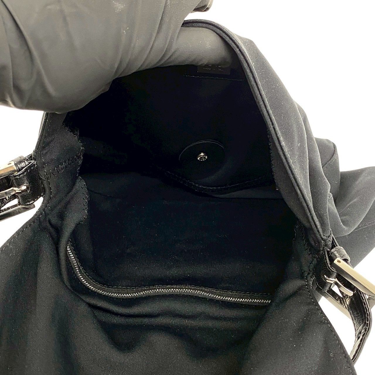 極 美品 袋付 FENDI フェンディ マンマバケット FF ロゴ 金具 