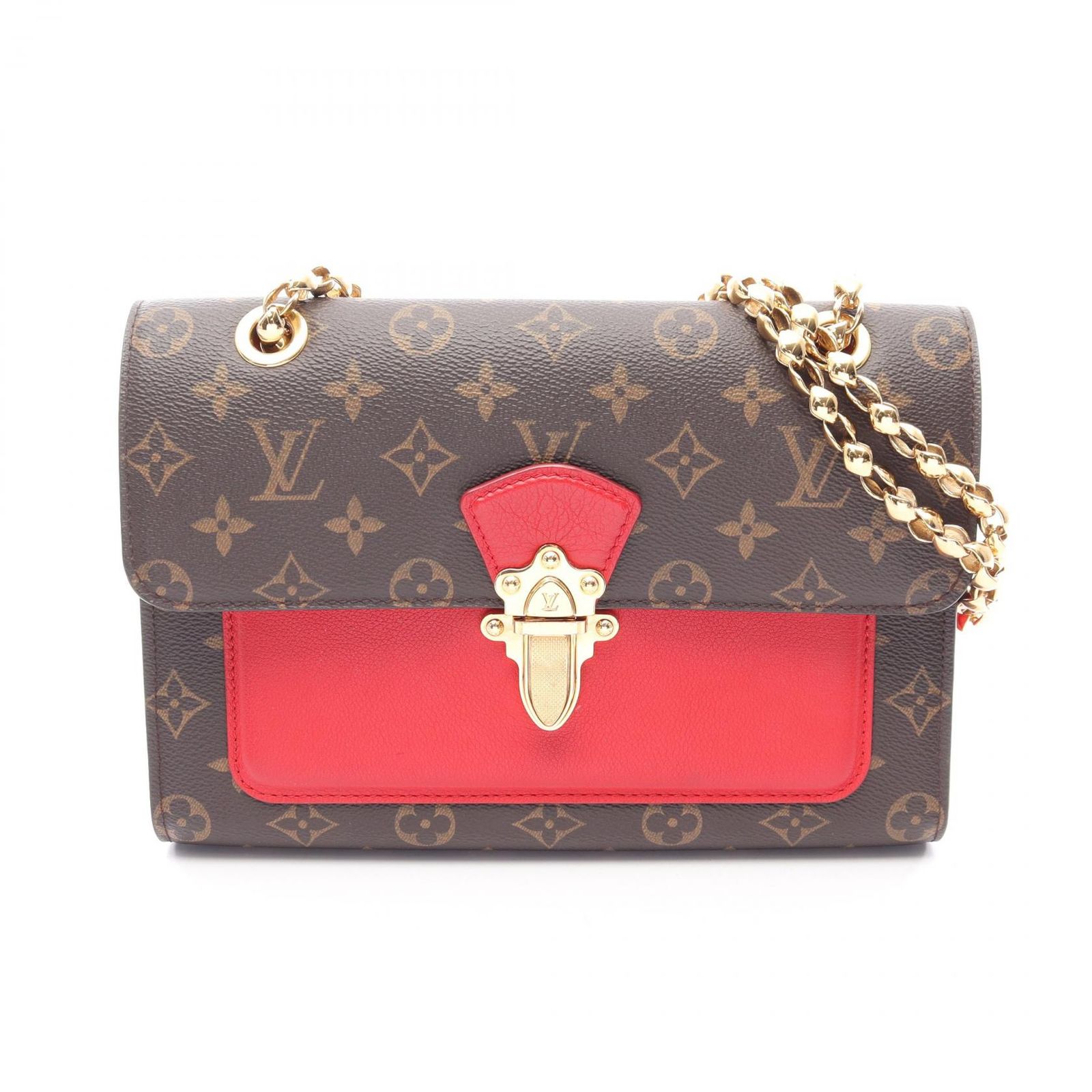 ルイ・ヴィトン LOUIS VUITTON ショルダーバッグ ヴィクトワール M41731 スリーズ PVCコーティングキャンバス レザー ヴィクトワール レディース Used A