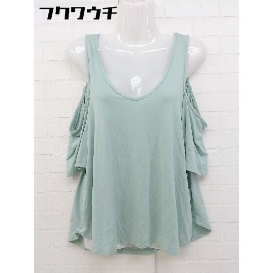 ◇ ◎ Haute Monde オーモンド タグ付き 肩開き 半袖 Tシャツ カットソー サイズM グリーン レディース 【中古】 【1104280000718】