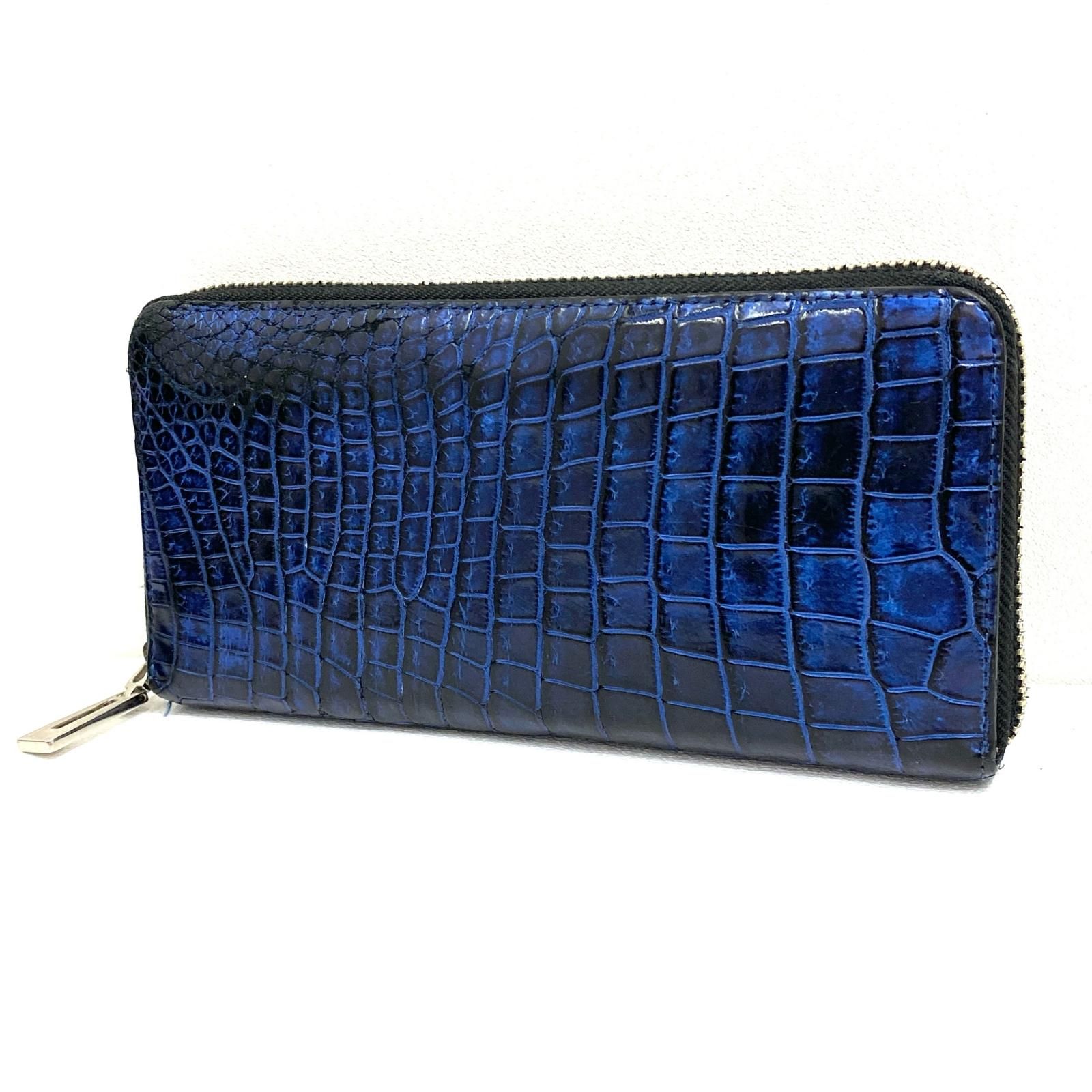 【加古川店】 中古 長財布 JRAｸﾛｺﾞﾀﾞｲﾙ長財布 ブルー 【124】