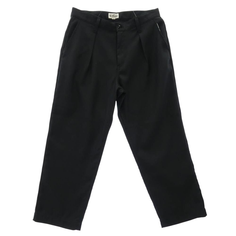 CALEE キャリー 26SS CL-26SS008 ST-P TUCK SLACKS スタプレ タック スラックス パンツ ブラック系 L【中古】