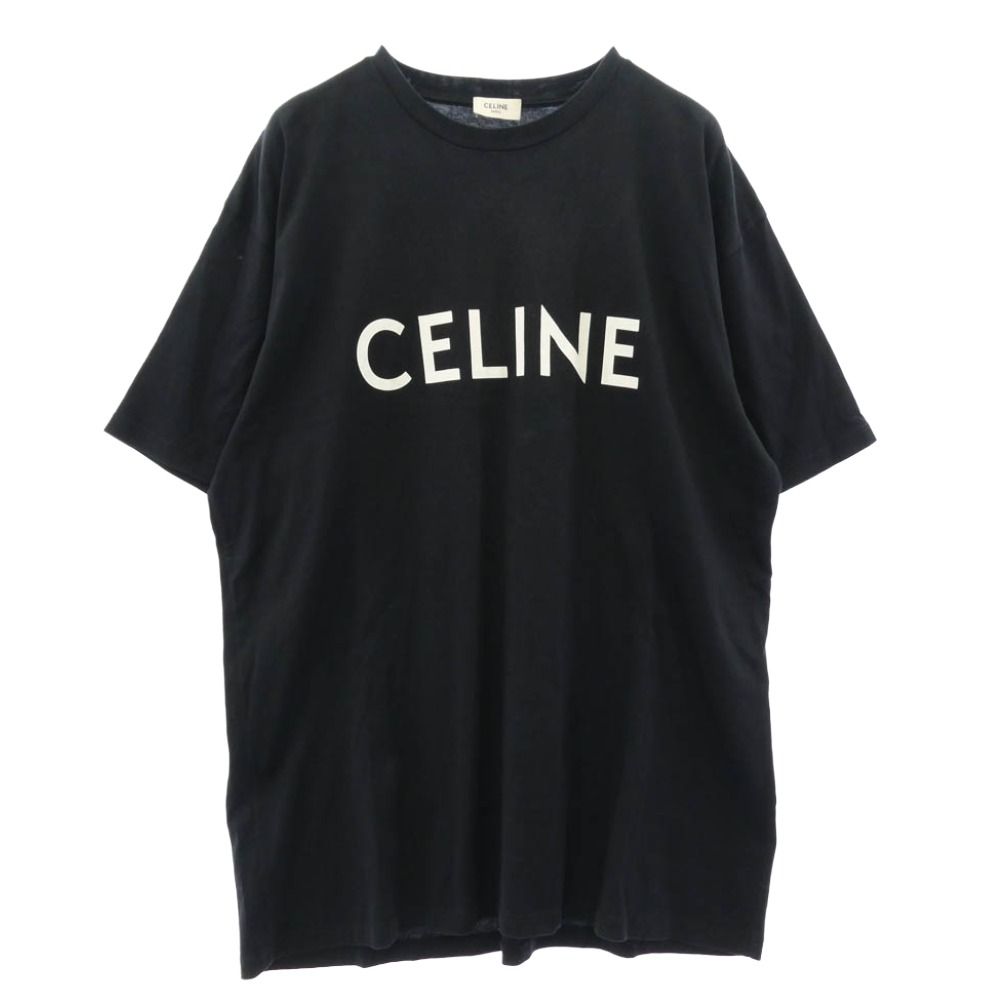 CHROME HEARTS クロムハーツ（原本無） 21SS 2X681501F フロントロゴ プリント 半袖 Tシャツ カットソー ブラック系 L【中古】