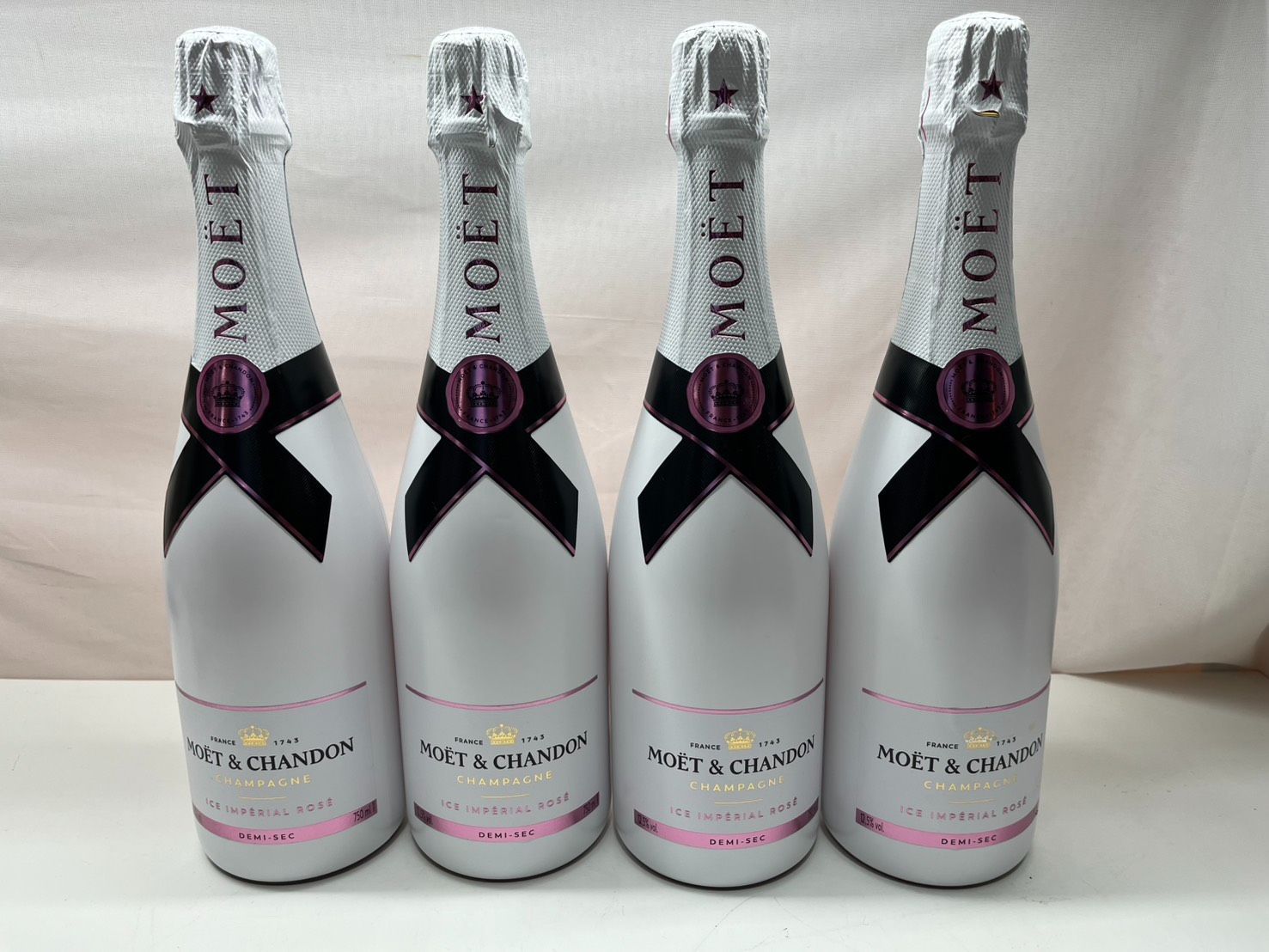 ● 未開封 計4本 Moet & Chandon Ice Imperial Rose モエ・エ・ シャンドン アイス モエシャン アンペリアル ロゼ 750ml 12.5% ●