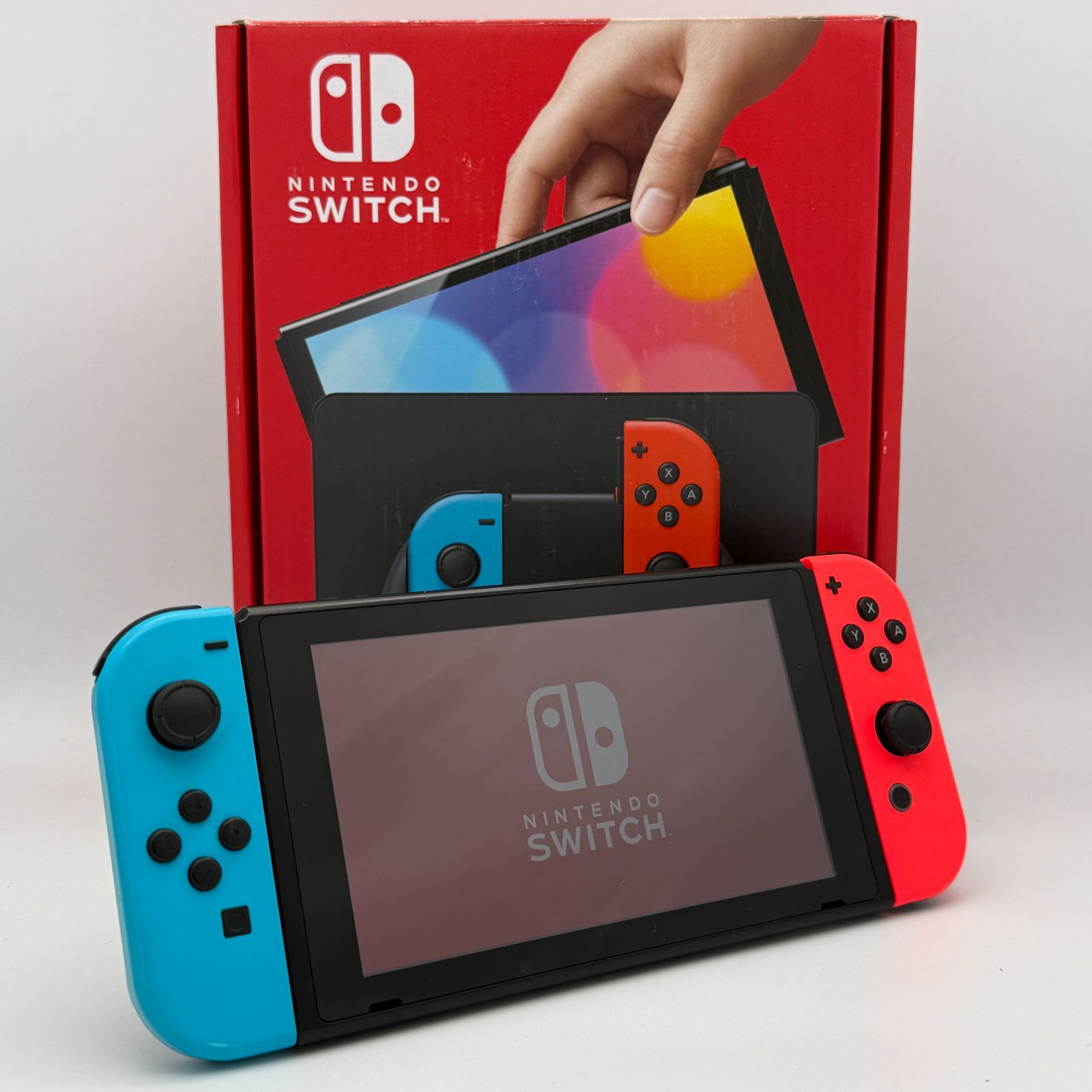 中古・箱、ドック相違】Nintendo Switch 本体 Joy-Con（L）ネオン
