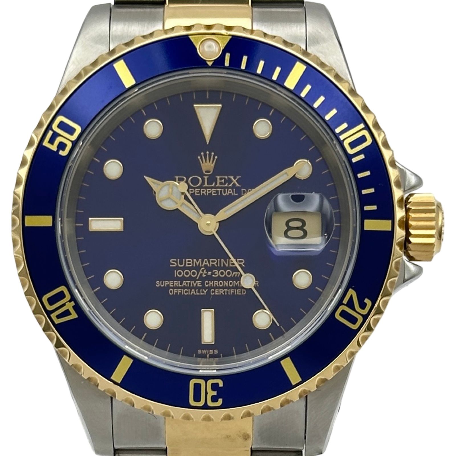 ロレックス ROLEX サブマリーナ 16613 ブルー ゴールド/ステンレススチール 自動巻き メンズ 腕時計