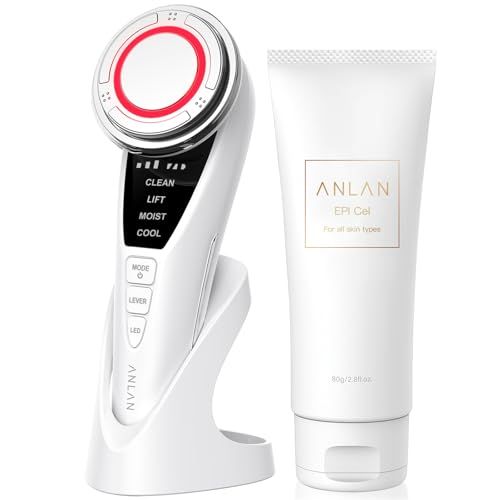 【美容家評価】ANLAN 温冷美顔器 PRO 1台9役 温冷ケア 3色光 多機能美顔器 ems 目元 口元 毛穴ケア 保湿ジェル 誕生日 クリスマス ギフト (ジェルセット)as