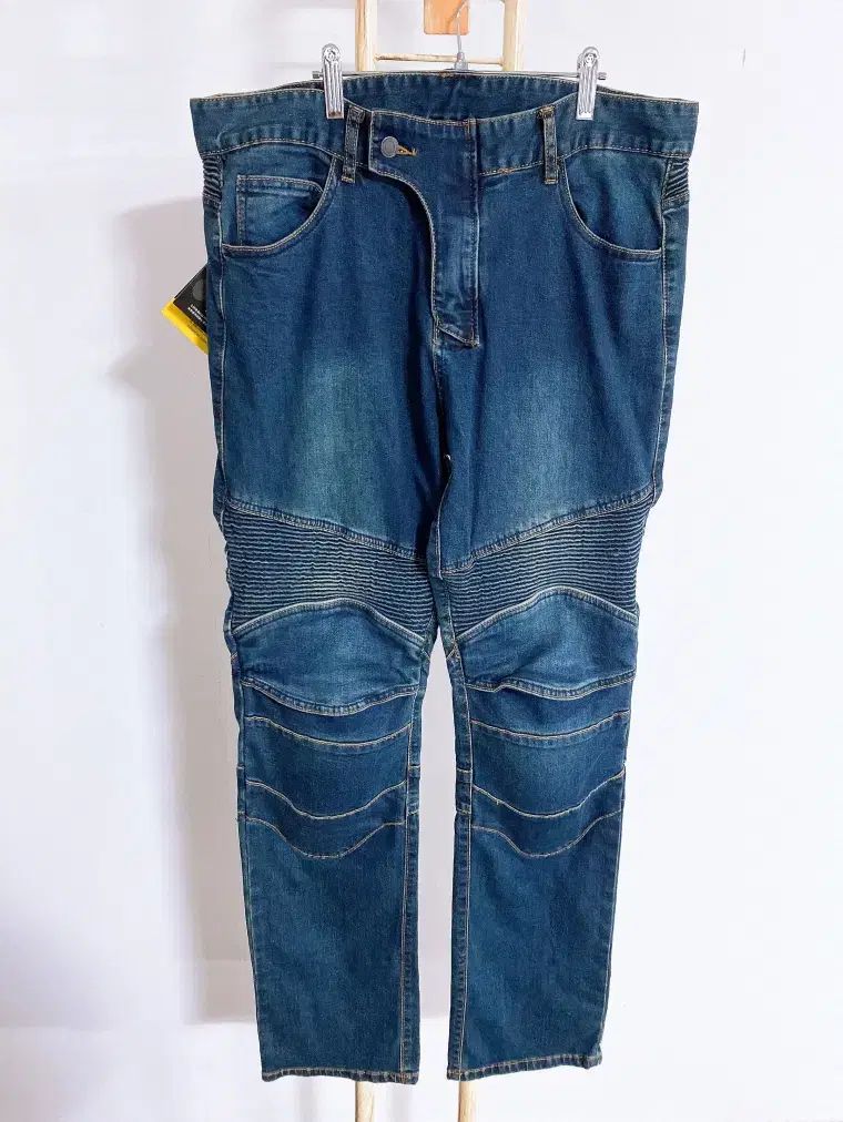 コミネ(34インチ) 新品 メンズ バイク ライダースストレッチデニム