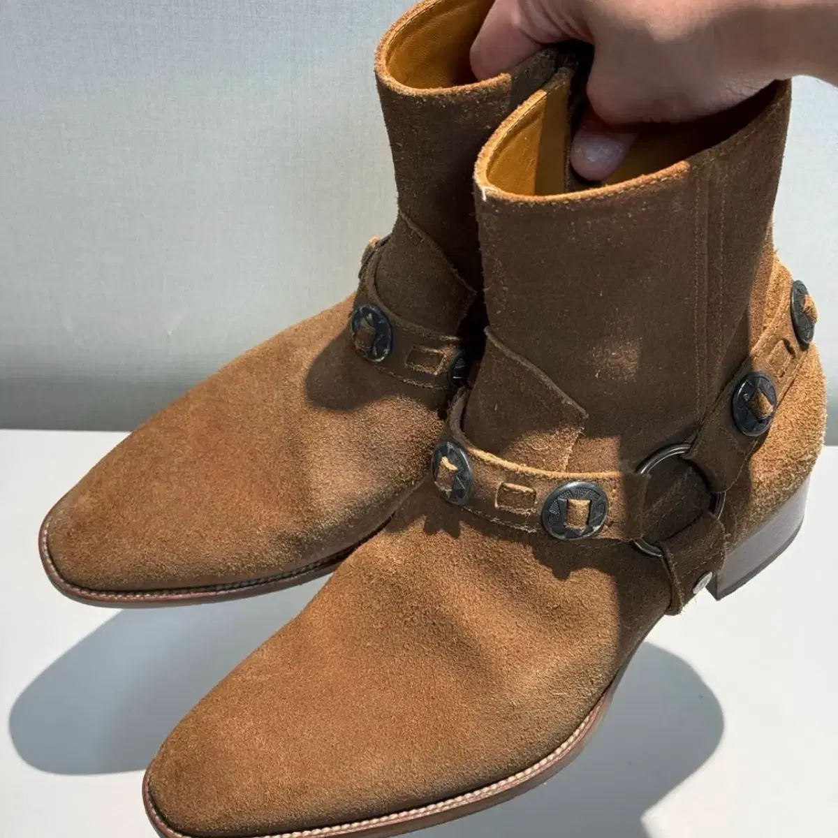 サンローラン ワイアット ハーネスブーツ 41.5 SAINT LAURENT ワイアット ハーネスブーツ 41 【公式通販】