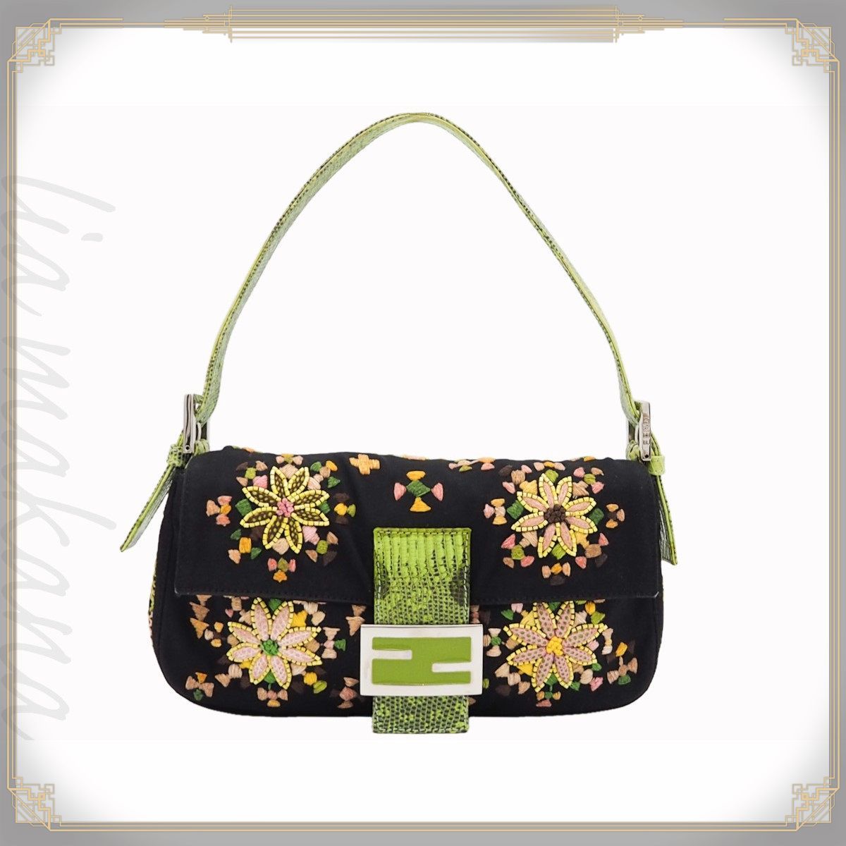 フェンディ」の“バゲット”バッグスタイルを作る名品辞典 FENDI 刺繍