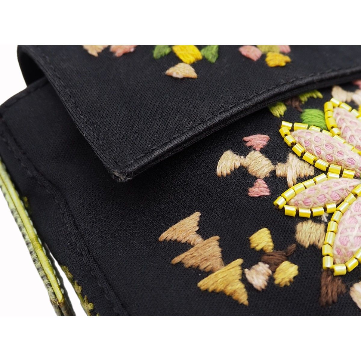 中古】FENDI フェンディ マンマバケット 刺繍 ビーズ刺繍 バッグ 