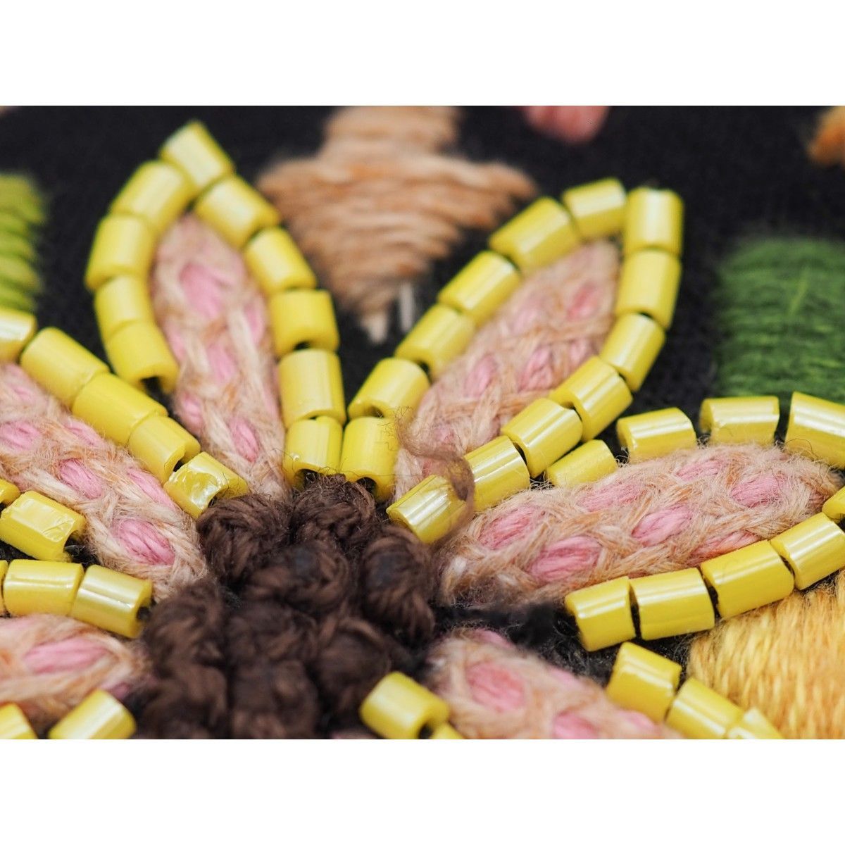 中古】FENDI フェンディ マンマバケット 刺繍 ビーズ刺繍 バッグ 