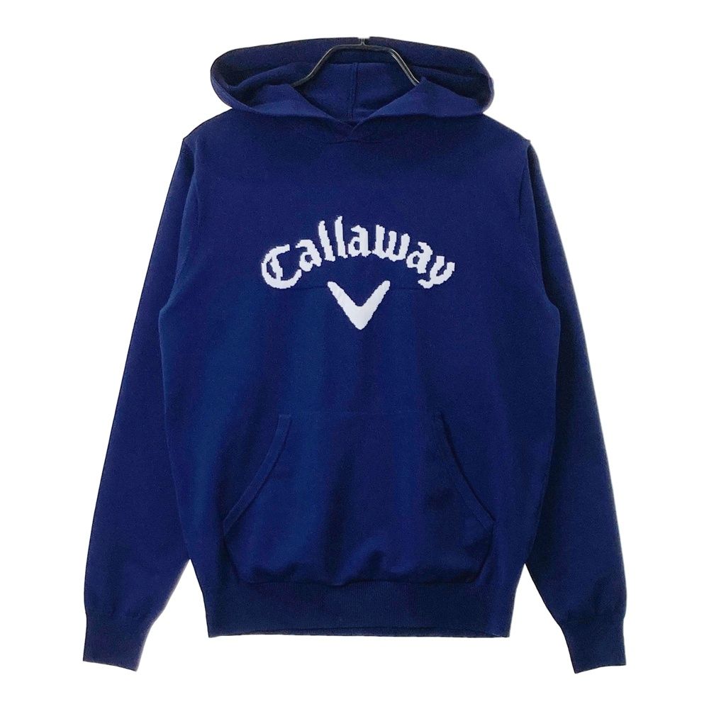 サイズ：M CALLAWAY キャロウェイ フード付き長袖ニット ネイビー系 [240101678273] ゴルフウェア メンズ ストスト