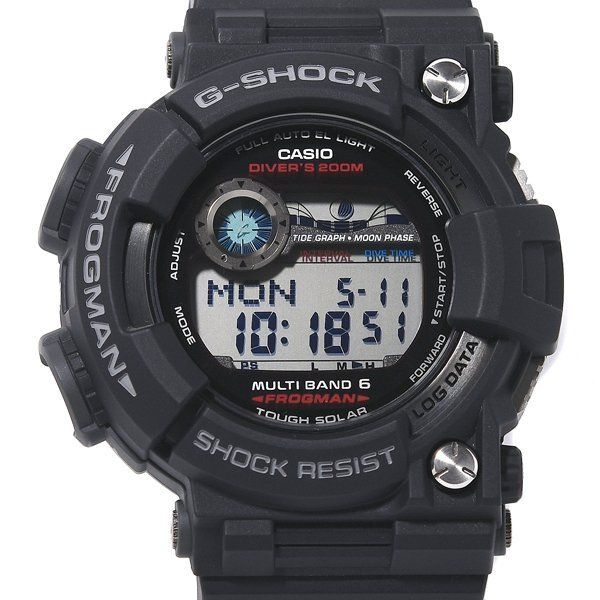 箱付 新品同様 CASIO カシオ G-SHOCK ジーショック FROGMAN フロッグマン GWF-1000-1JF タフソーラー メンズ