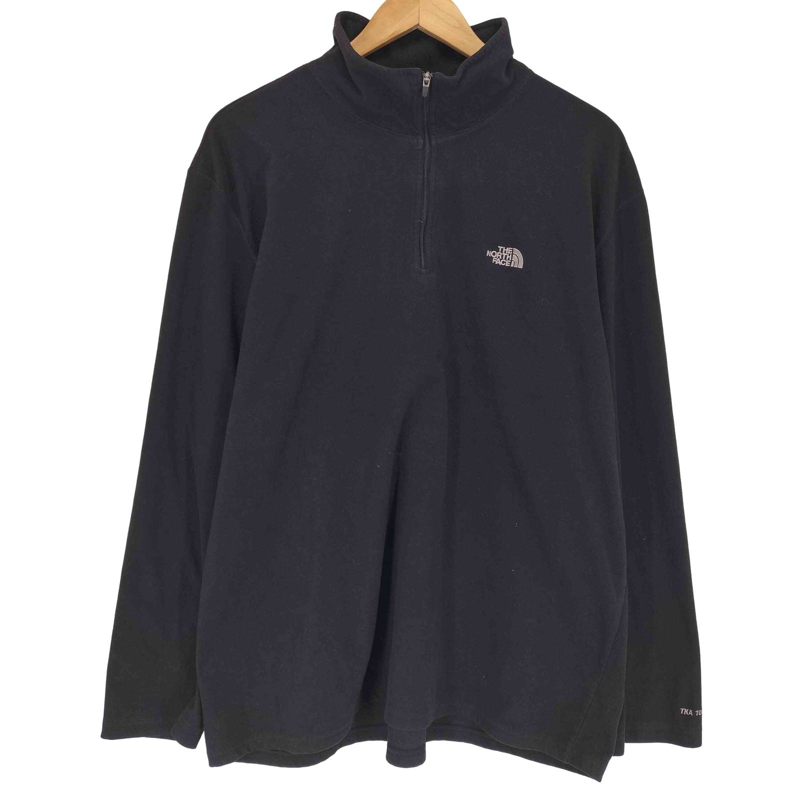 ザノースフェイス THE NORTH FACE ロゴ刺繍ハーフジップフリース メンズ L