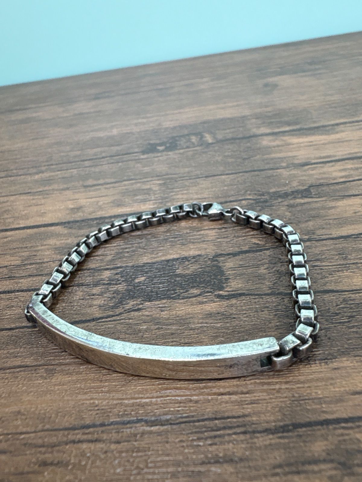 TIFFANY&Co ティファニー ベネチアンリンク IDプレート ブレスレット 2004 SV925 総重量約21g 送料無料♪