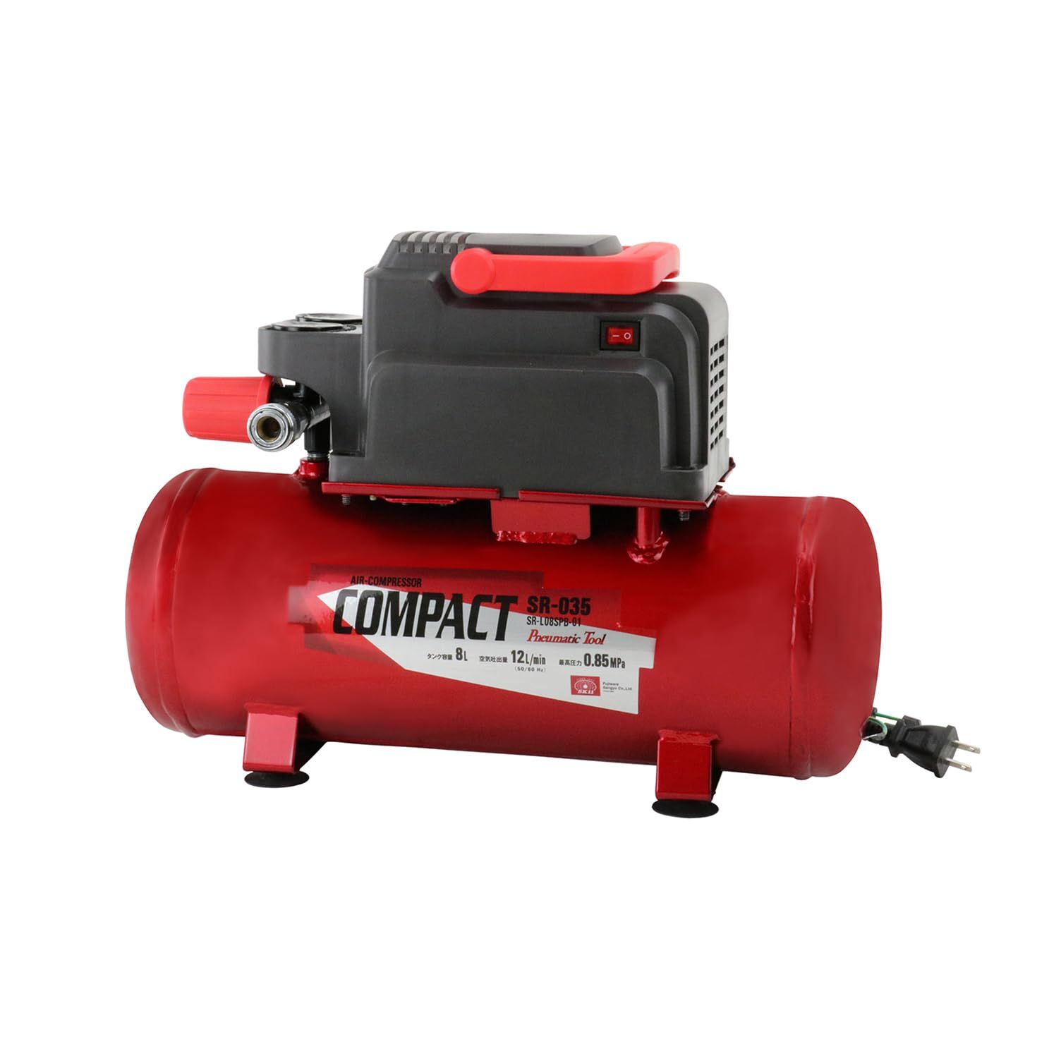 SK11(エスケー11) エアコンプレッサー SR-035 オイルレス タンク容量 8L SR-L08SPB-01wb c53e22bf